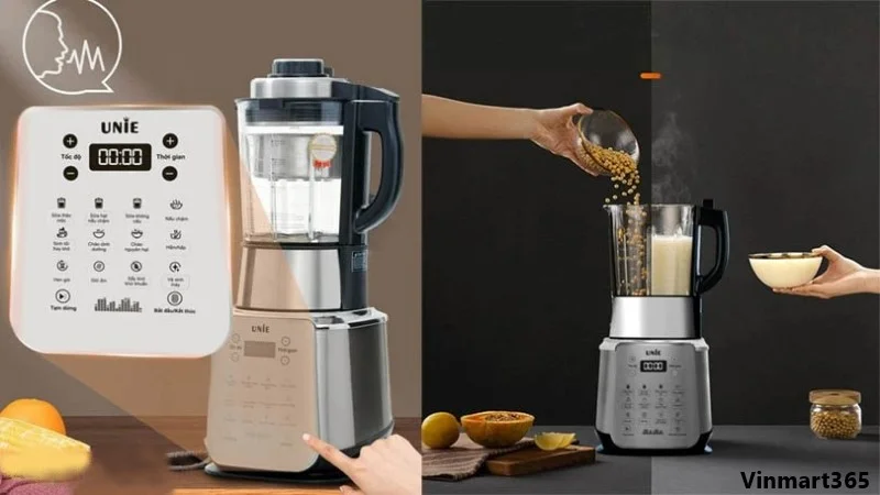Thiết kế và chất liệu của Máy làm sữa hạt Unie