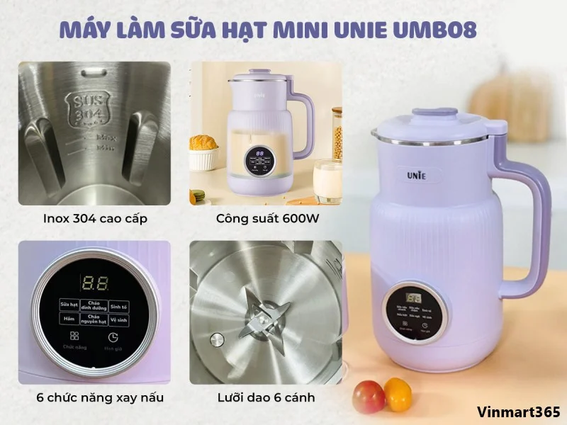 máy làm sữa hạt Unie UMB08 