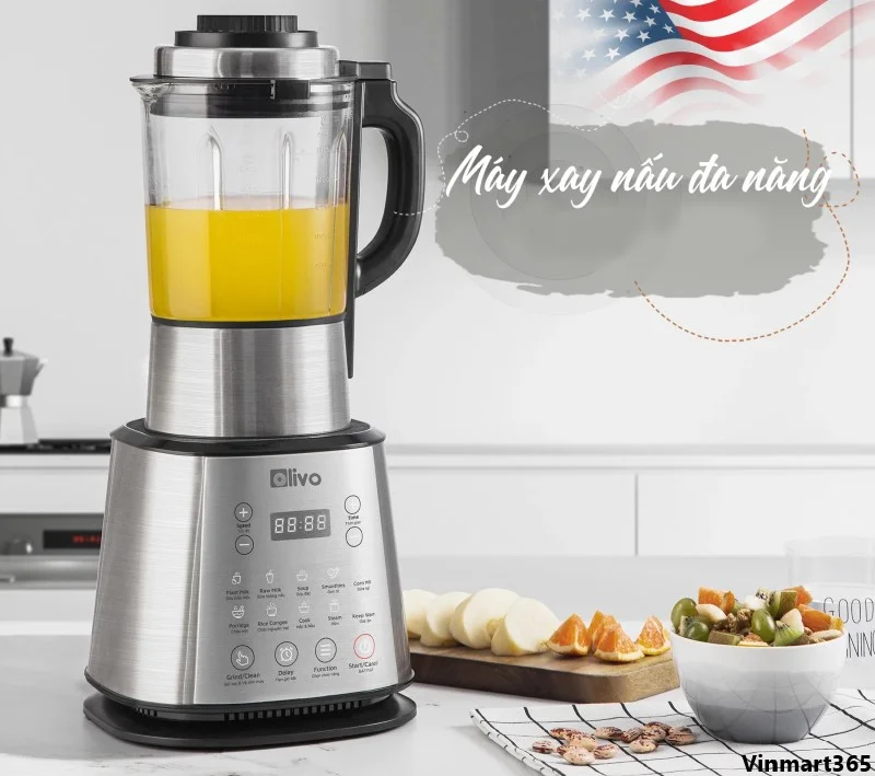 Máy làm sữa hạt Olivo có chức năng nấu tự động