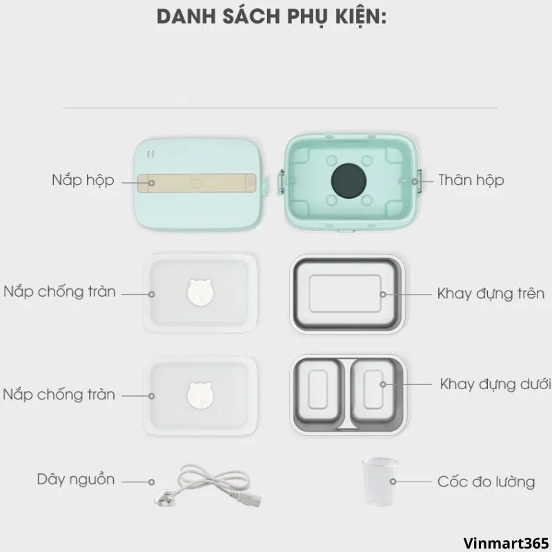 Hộp cơm điện Bear SB-HC12L cao cấp