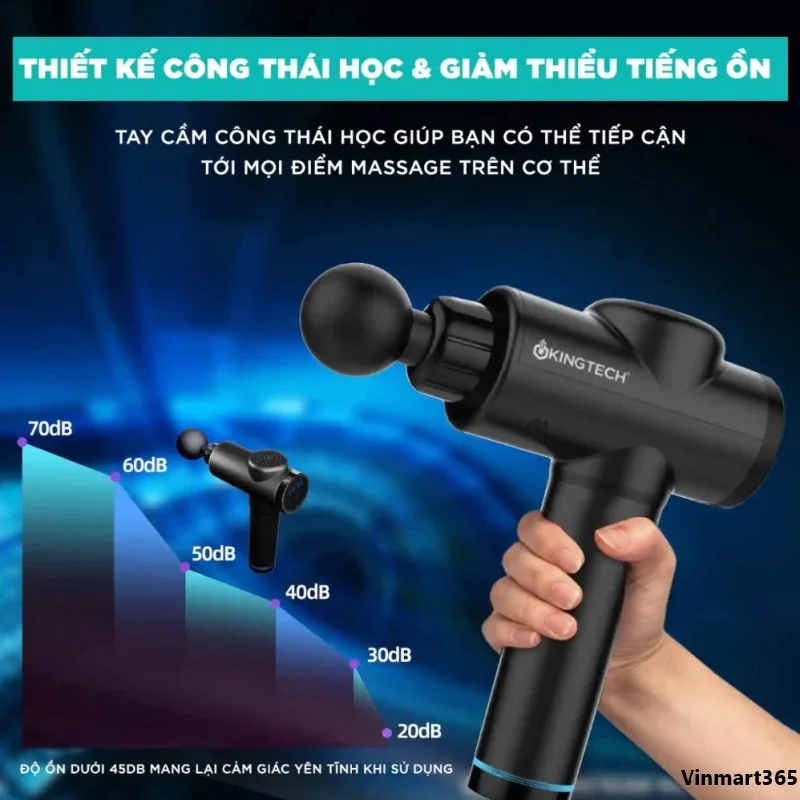 Máy massage cầm tay Kingtech cao cấp