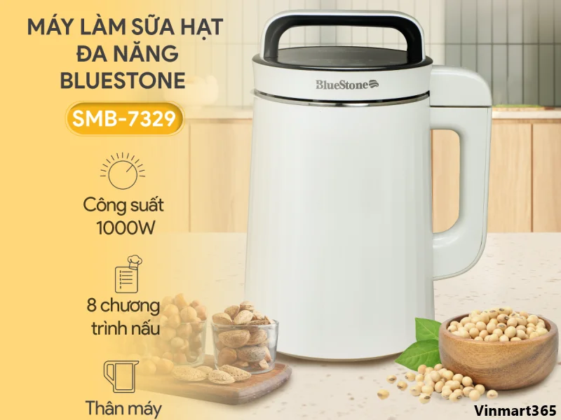 Máy làm sữa hạt BlueStone SMB-7329 có công suất mạnh mẽ