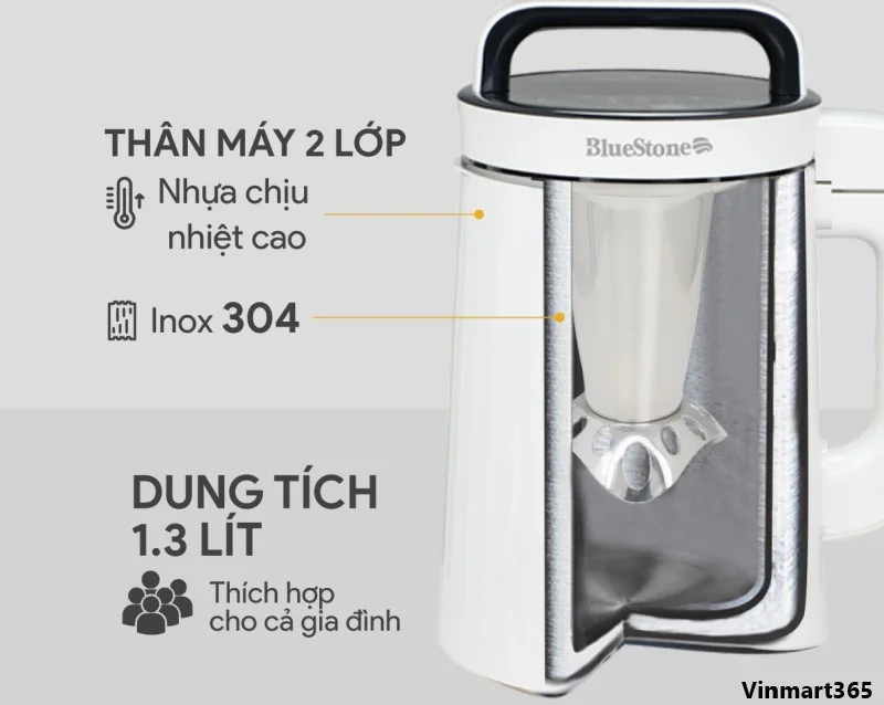 Máy làm sữa hạt BlueStone SMB-7329 cao cấp