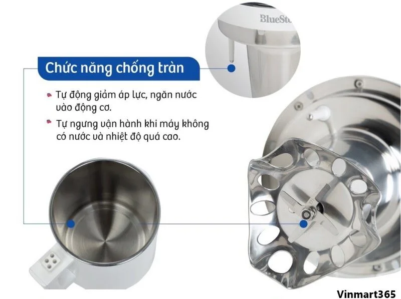 Máy làm sữa hạt BlueStone SMB-7330 có thiết kế cao cấp