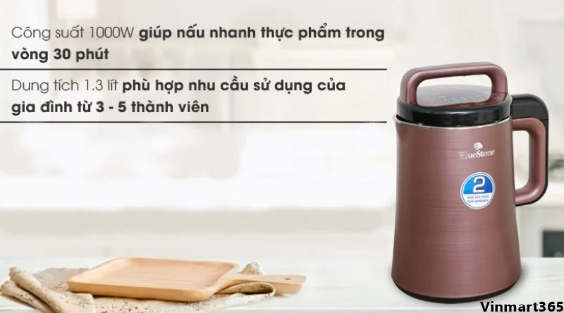 Máy làm sữa hạt BlueStone SMB-7393 có công suất lớn
