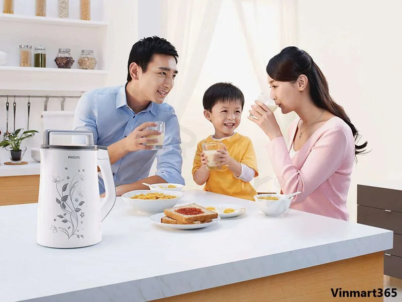 Máy xay sữa hạt philips đa chức năng dung tích lớn