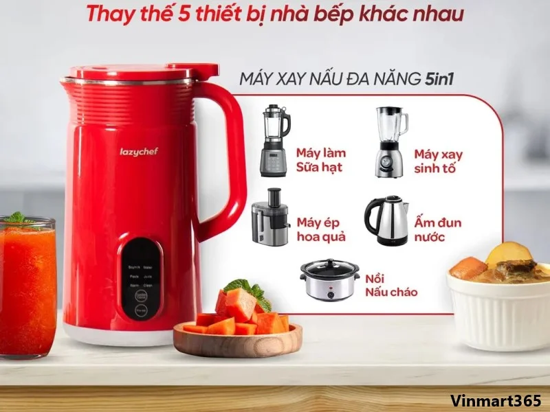 Tính năng đa năng của máy làm sữa hạt LazyChef