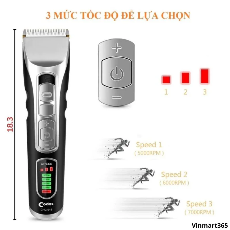 Tông đơ cắt tóc Codos chính hãng