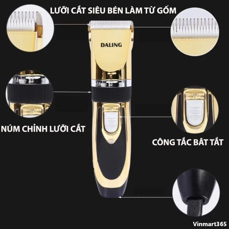 Tông đơ cắt tóc Daling DL1006 chính hãng