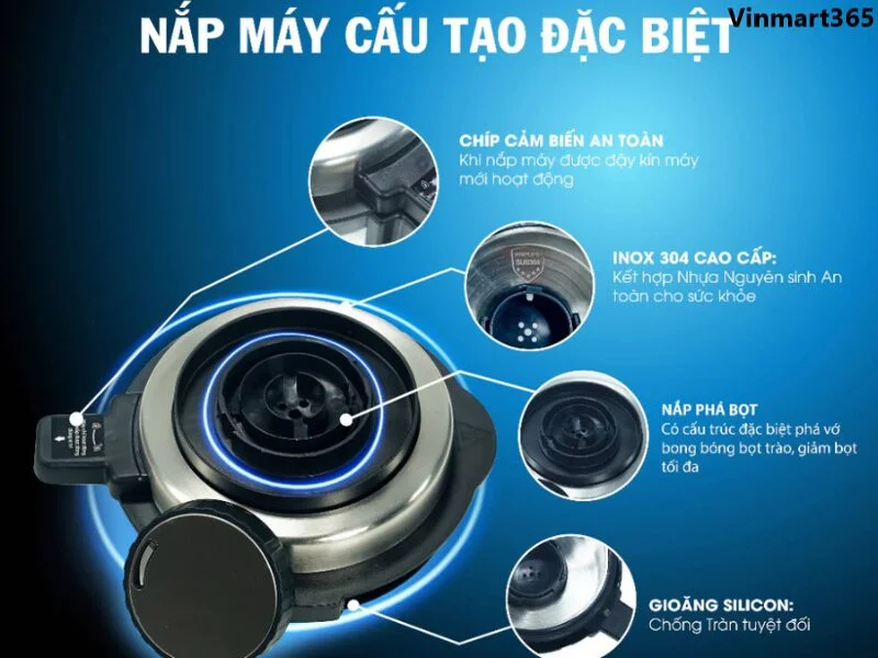 Máy làm sữa hạt Tapuho có thiết kế hiện đại