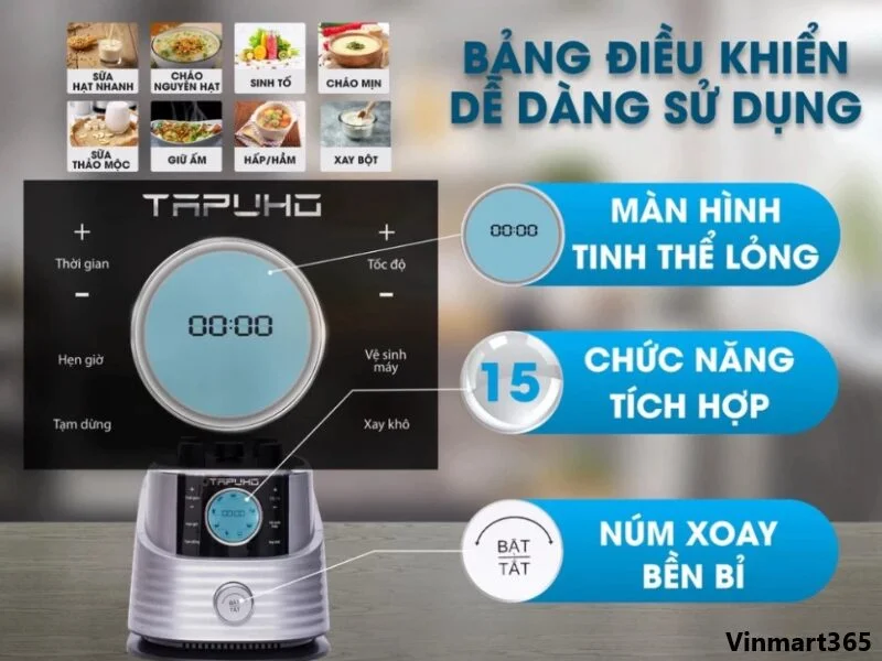 Chức năng chế biến đa dạng và tiện ích