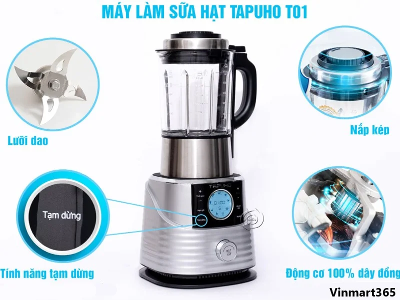 Hướng dẫn sử dụng máy làm sữa hạt Tapuho T01