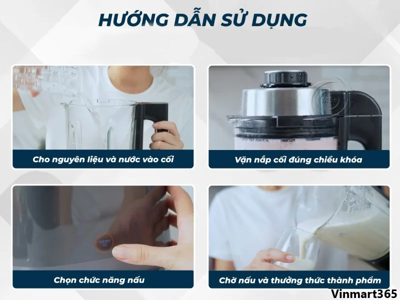 Cho nguyên liệu vào máy xay sữa hạt Gilux