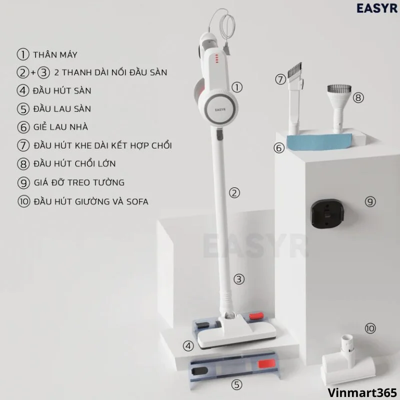 Máy hút bụi lau nhà EASYR UC11 cao cấp