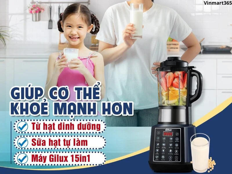 Tìm Hiểu Chi Tiết Về Máy Làm Sữa Hạt Gilux GLX99 Đa Năng