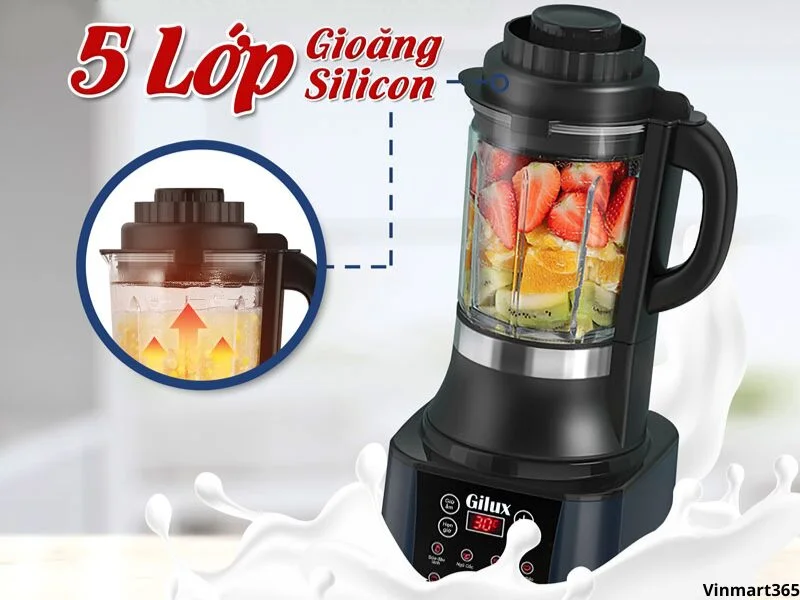 Thiết kế và cấu tạo của máy làm sữa hạt Gilux GLX99