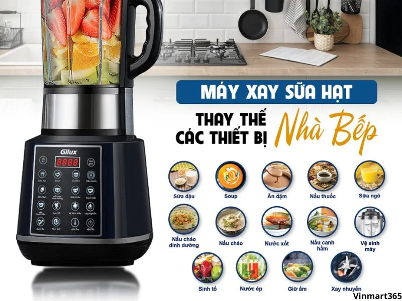 Cấu tạo của máy làm sữa hạt Gilux