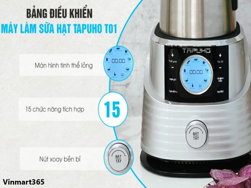 Hệ thống tỏa nhiệt đa hướng của máy làm sữa hạt Tapuho T01