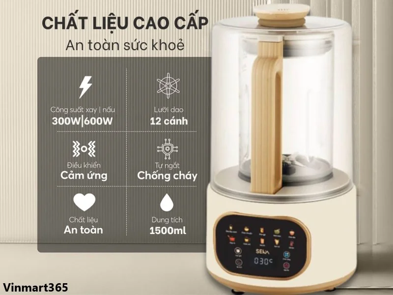 Máy làm sữa hạt SEKA E500 Nhật Bản