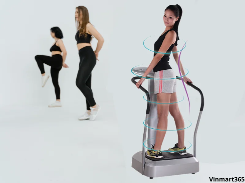 Squat tăng cường cơ với máy rung lắc toàn thân Poongsan