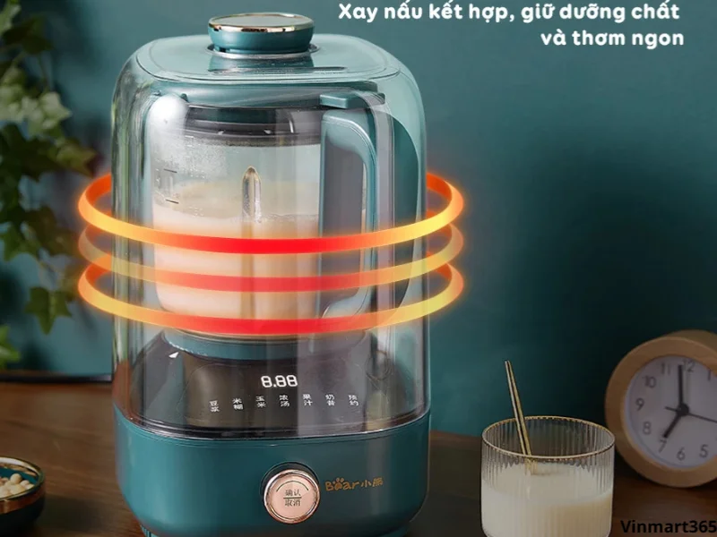 sử dụng máy nấu sữa hạt Bear PBJ-B06W1