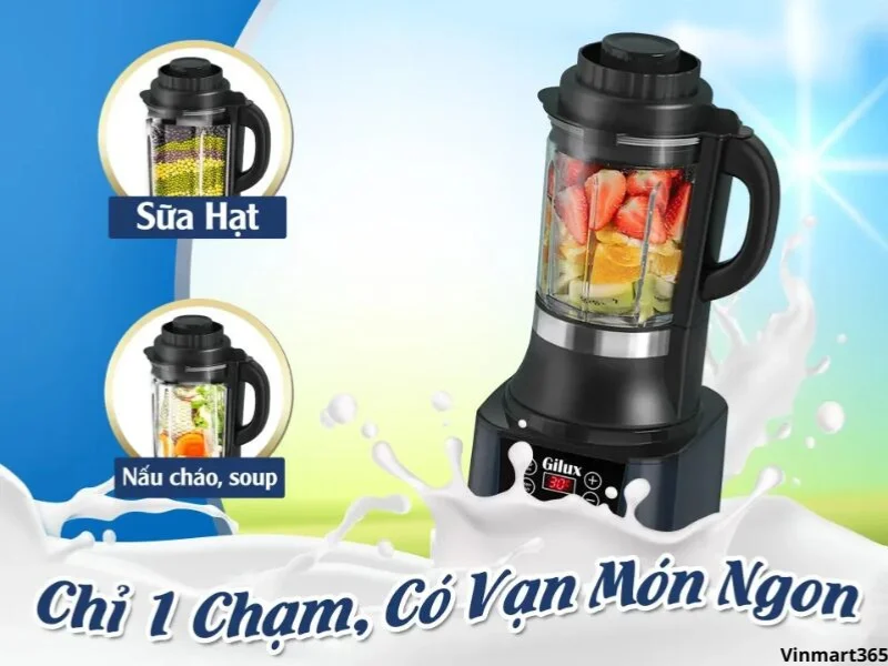 Chức năng làm sữa của máy làm sữa hạt Gilux GLX99