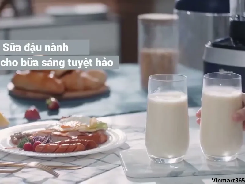 sử dụng máy làm sữa hạt Bear