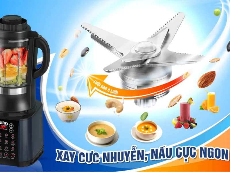 Vệ sinh nắp cối máy xay sữa hạt Gilux GLX99