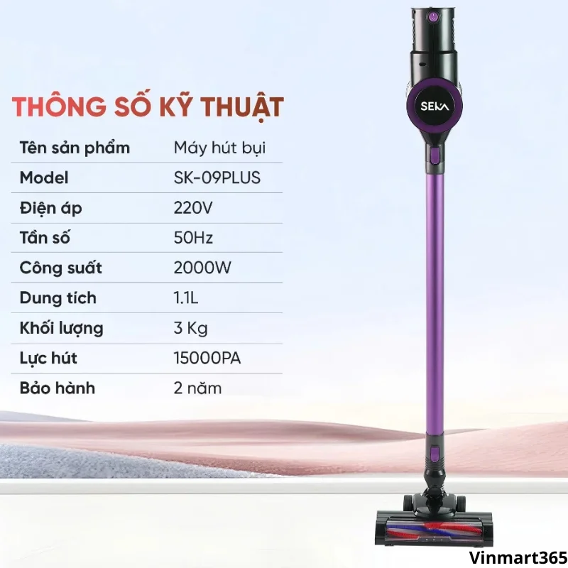 Máy hút bụi SEKA SK-09MAX Plus