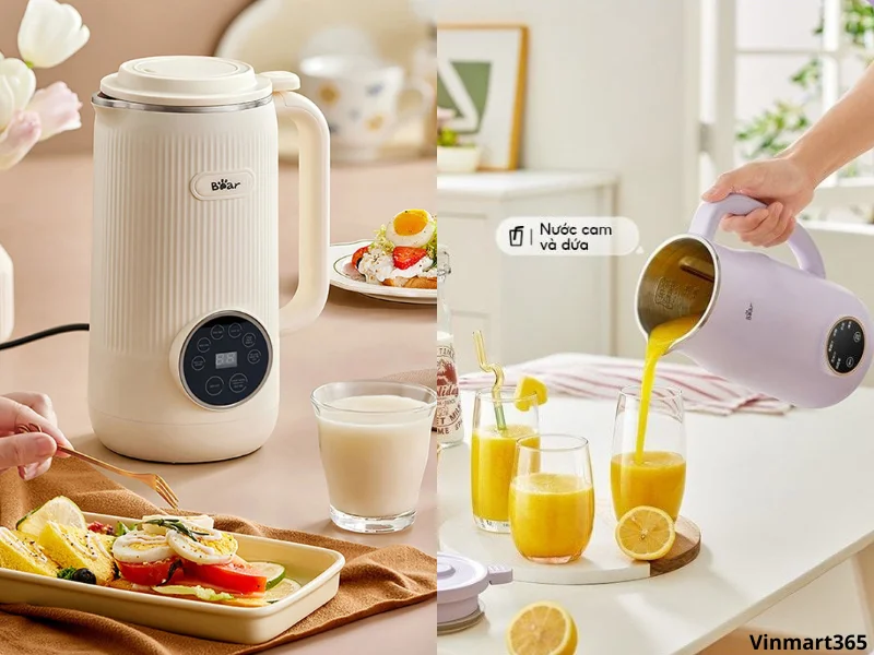 Chức năng và hiệu suất máy làm sữa hạt Bear