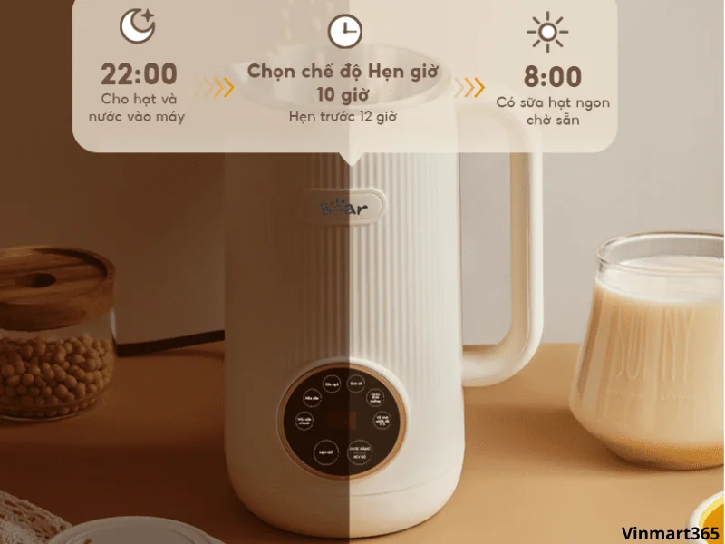 Chất liệu Máy làm sữa hạt Bear SB-SH06C bền bỉ