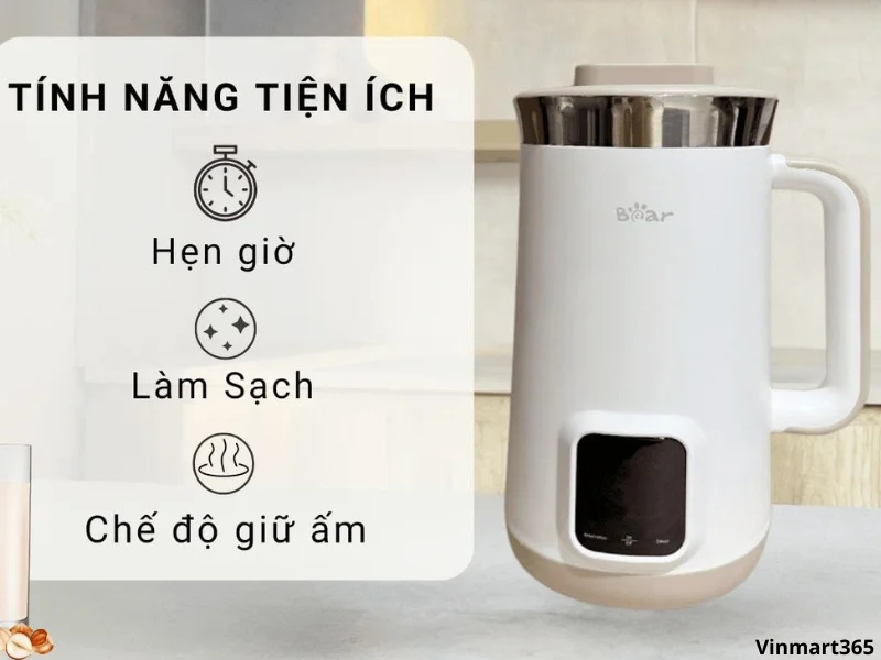 Một số tiện ích của máy xay sữa hạt Bear SB-SH12H