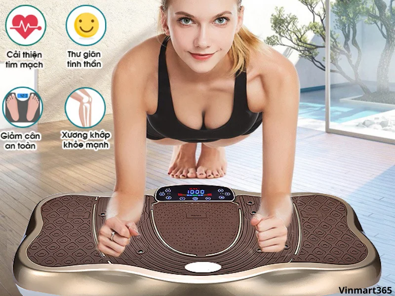 Plank – Trên máy rung lắc toàn thân Kaxuki giúp siết cơ bụng