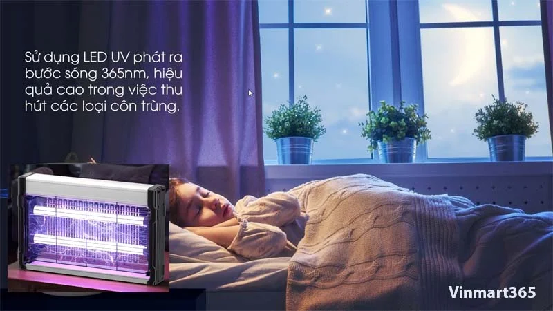 Đèn Bắt Muỗi Treo Tường Electric XH305 Maist Chính Hãng