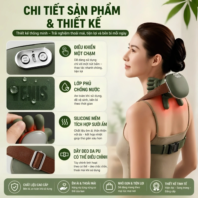 Hướng dẫn sử dụng máy massage cổ vai gáy bàn tay đúng cách, an toàn