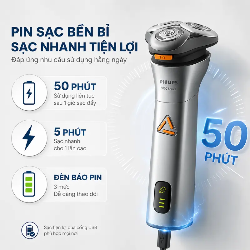 Pin sạc bền bỉ, sạc nhanh tiện lợi đáp ứng nhu cầu sử dụng hằng ngày