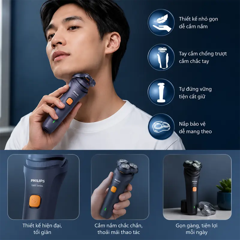 Thiết kế hiện đại, cầm nắm chắc chắn và tối ưu cho trải nghiệm sử dụng hằng ngày