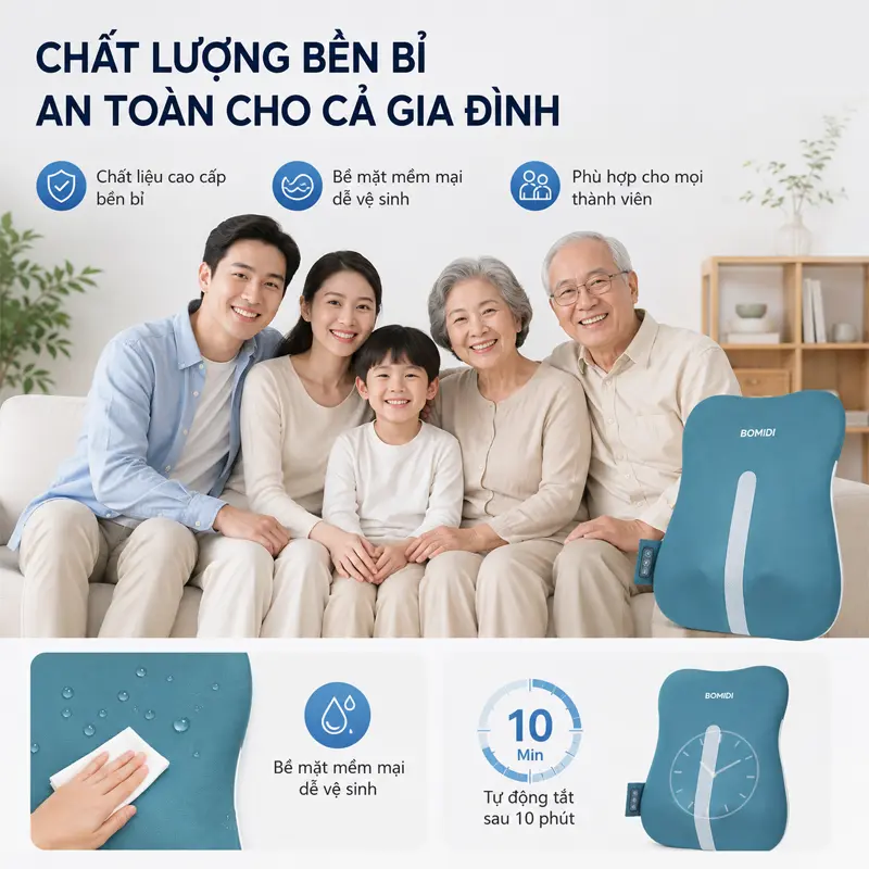 Chất lượng bền bỉ, an toàn cho cả gia đình Chất lượng bền bỉ, an toàn cho cả gia đình