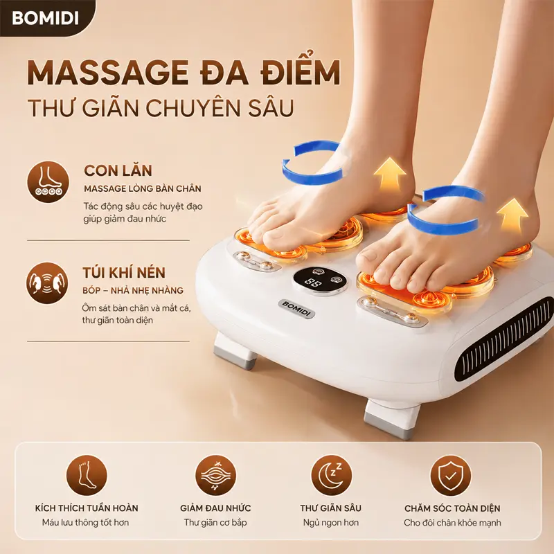 Hệ thống massage đa điểm mô phỏng kỹ thuật massage chuyên nghiệp Hệ thống massage đa điểm mô phỏng kỹ thuật massage chuyên nghiệp