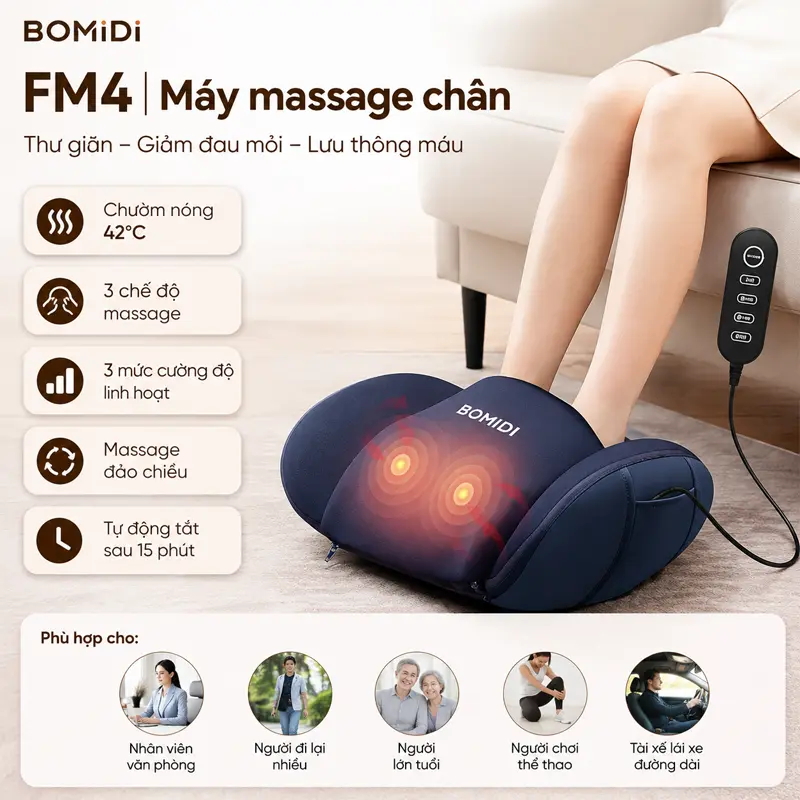 Máy massage chân BOMIDI FM4 Máy massage chân BOMIDI FM4