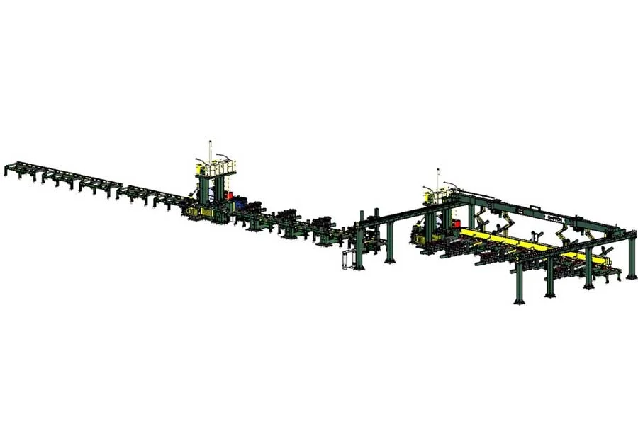 DÂY CHUYỀN ĐÍNH VÀ HÀN DẦM TỰ ĐỘNG FULL V-0820 BRUCO