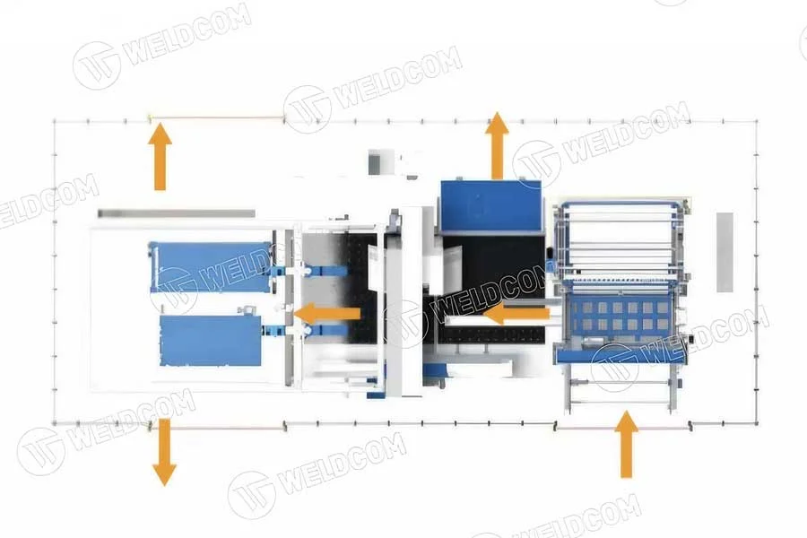 Đột CNC 3 trong 1 kết hợp cấp dỡ phôi tự động