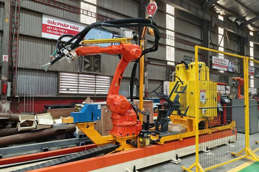 GIẢI PHÁP TRẠM ROBOT RAY 7 TRỤC HỒ QUANG CHÌM (SAW) HONGLU