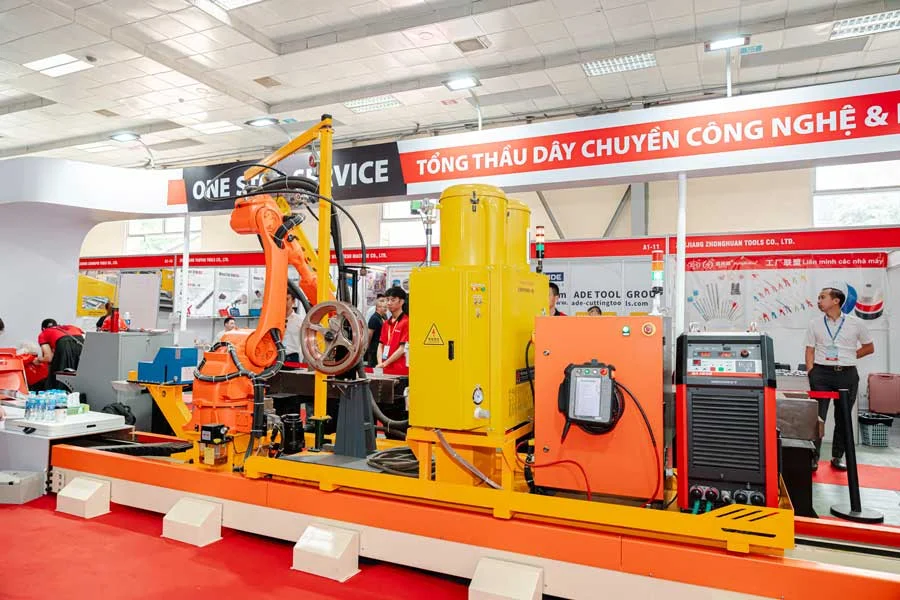 GIẢI PHÁP TRẠM ROBOT RAY 7 TRỤC HỒ QUANG CHÌM (SAW) HONGLU