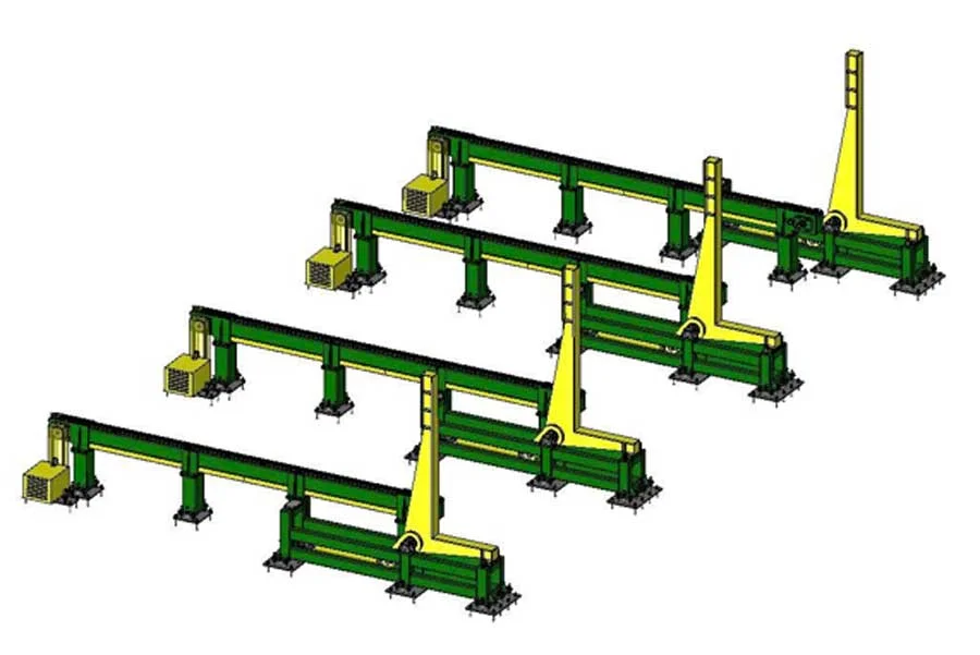 V-0820B - DÂY CHUYỀN ĐÍNH VÀ HÀN DẦM TỰ ĐỘNG