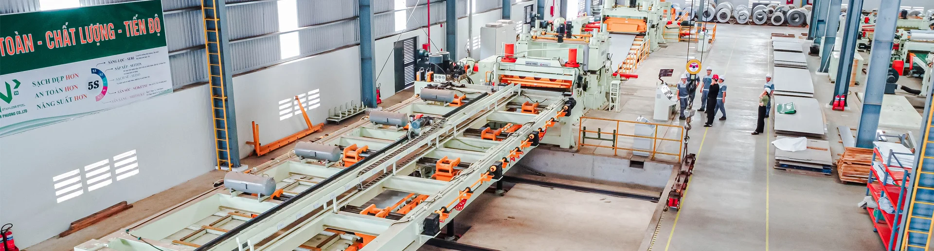 Thiết bị xả cuộn thép mỏng