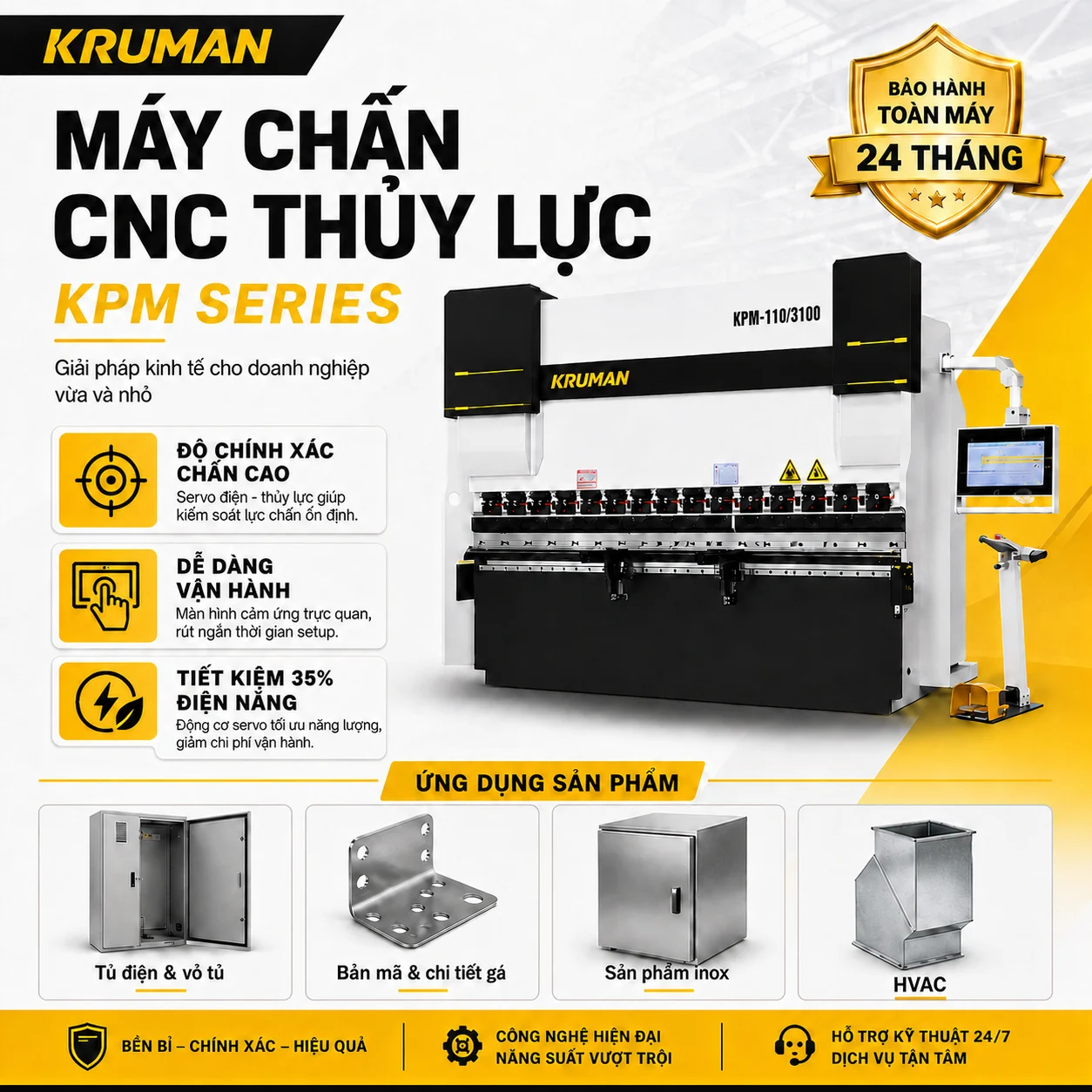 MÁY CHẤN THỦY LỰC KRUMAN - KPM