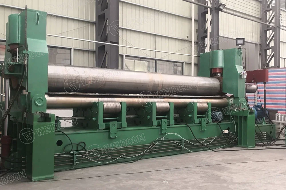 3-ROLL HYDRAULIC PLATE BENDING MACHINE WITH EDGE BENDING W11S SERIES