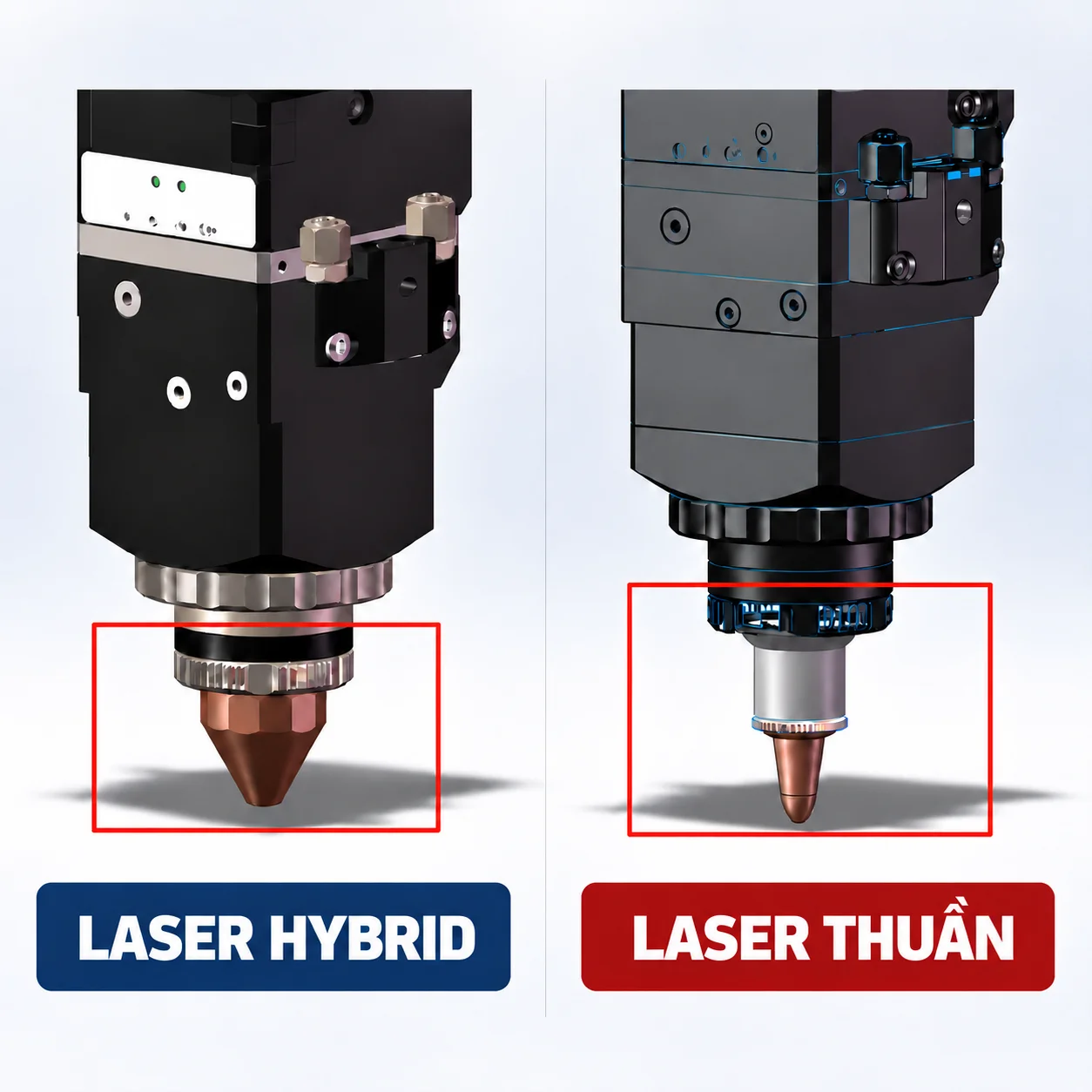 So sánh đầu cắt laser công nghiệp
