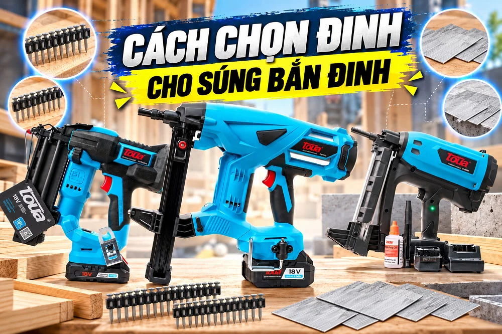 Cách chọn đinh cho súng bắn đinh đúng loại, không kẹt